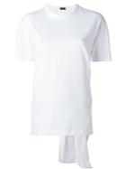 Joseph Knot Detail T-shirt, Women's, Size: L, White, Cotton