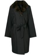 Liska Belted Coat - Black