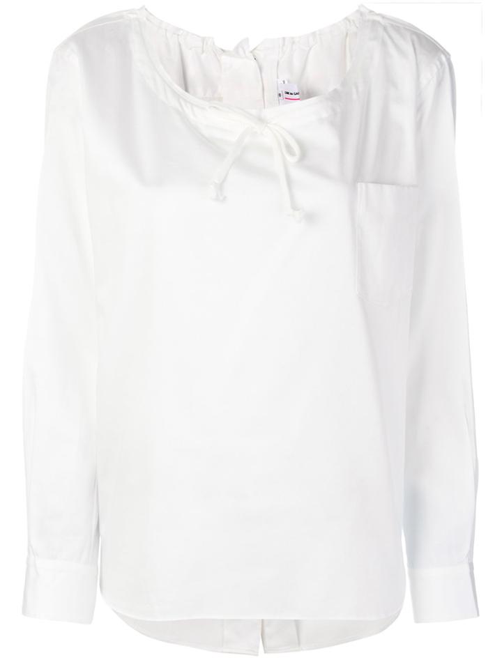 Comme Des Garçons Girl Bow Detail Shirt - White