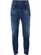 Diesel Drop-crotch Skinny Jeans, Women's, Size: 27, Blue, Cotton/polyester/spandex/elastane