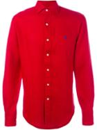Polo Ralph Lauren Embroidered Logo Shirt, Men's, Size: Xxl, Red, Linen/flax