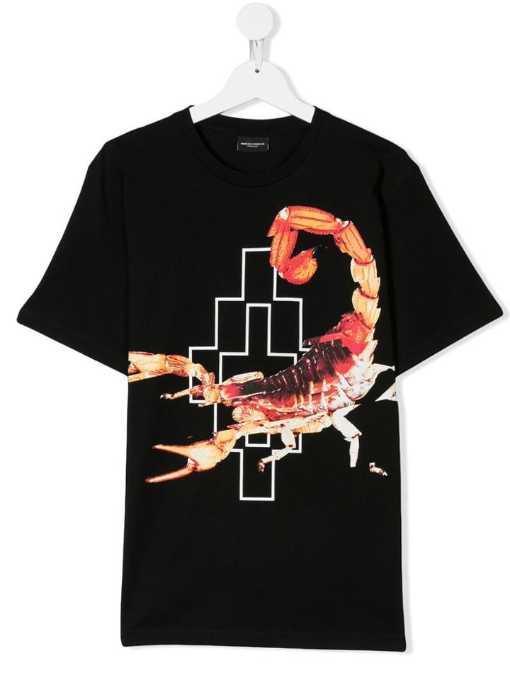 Marcelo Burlon County Of Milan Kids Teen Lobster T-shirt - Black