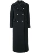 Tagliatore Double-breasted Fitted Coat - Black