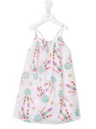 Sunuva Dreamcatcher Print Strappy Dress, Toddler Girl's, Size: 5 Yrs, White