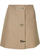Marni Hook And Eye Skirt, Women's, Size: 38, Nude/neutrals, Cotton