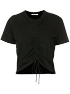 T By Alexander Wang Gathered Front T-shirt - Black