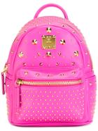 Mcm Mini Stark Special Backpack - Pink & Purple