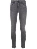 Frame Mid Rise Skinny Jeans - Grey