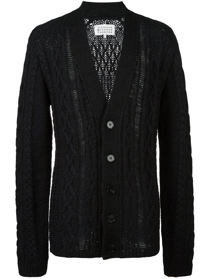 Maison Margiela Distressed Knit Cardigan