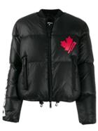 Dsquared2 Maple Leaf Padded Jacket - Black