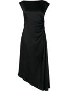 Mm6 Maison Margiela Ruched Waist Dress - Black