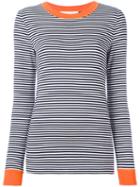 Michael Michael Kors Striped Jumper, Women's, Size: Medium, Blue, Viscose/spandex/elastane