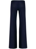 Fisico Ribbed Flared Trousers - Blue