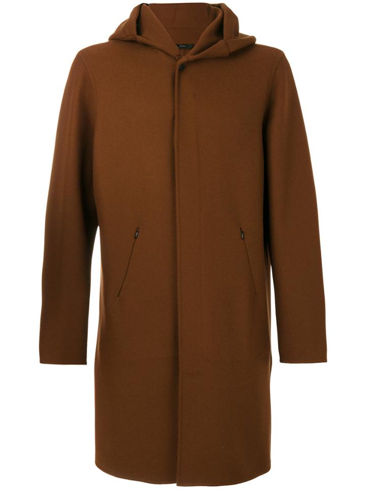 Hevo Hooded Coat - Brown
