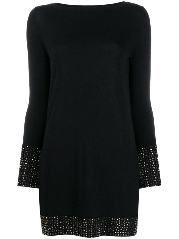 Snobby Sheep Stud Detail Tunic Top - Black