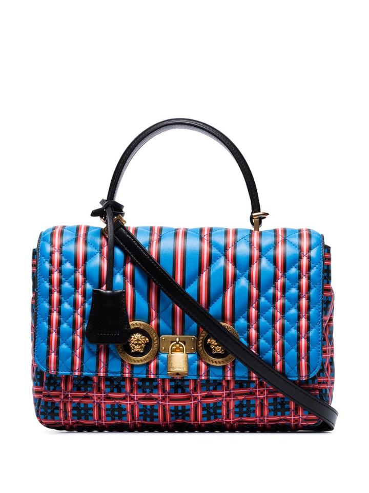 Versace Printed Shoulder Bag - Blue