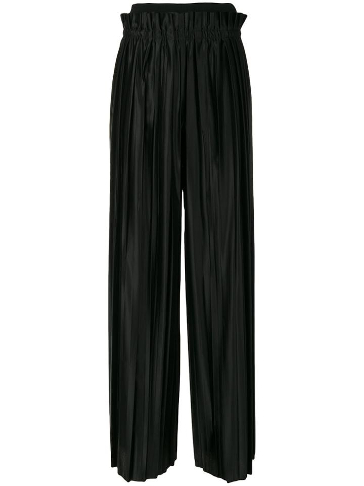 Maison Margiela Pleated High-waisted Trousers - Black