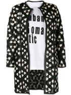 Floral Patch Jacket - Women - Leather/polyamide - 48, Black, Leather/polyamide, Caban Romantic