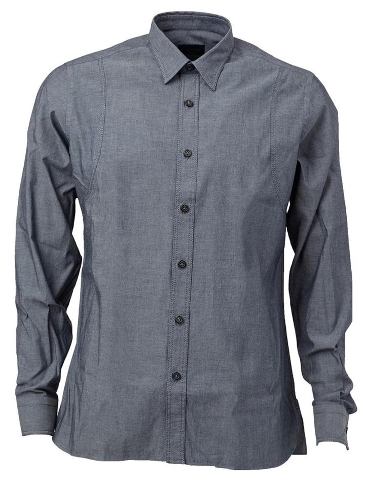 Lanvin Classic Shirt, Men's, Size: 38, Blue, Cotton