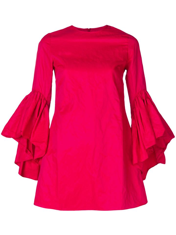 Marques'almeida Oyster Sleeve Dress - Red