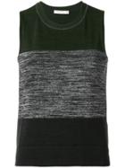 Rag & Bone Striped Knitted Vest - Green