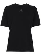Off-white Fern Arrows Embroidered T Shirt - Black