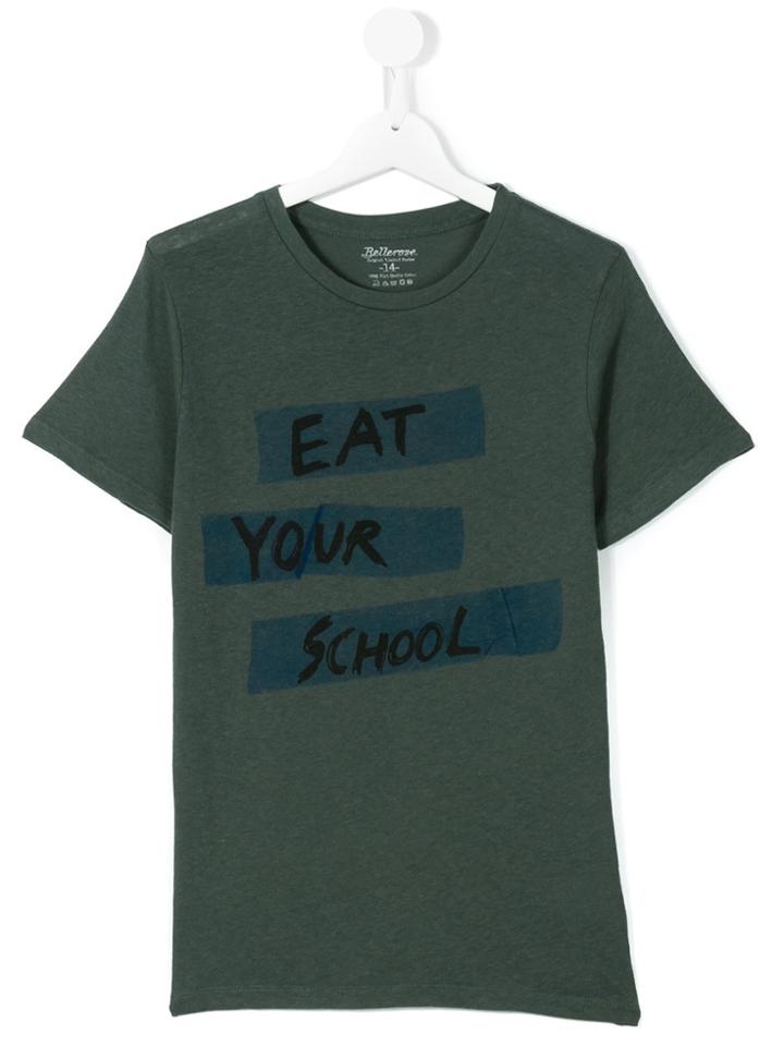 Bellerose Kids Eat Your School T-shirt - Green