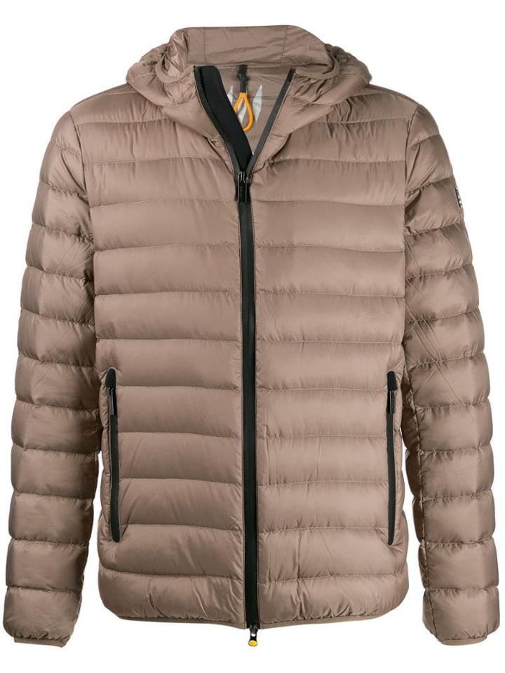 Hetregò Hooded Puffer Jacket - Brown