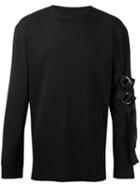 D.gnak Strap Sweatshirt, Men's, Size: 50, Black, Cotton/polyester/spandex/elastane