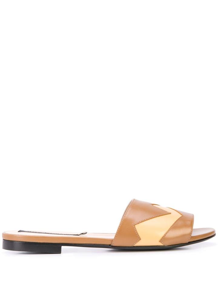 Alberto Fermani Slip-on Low-heel Sandals - Neutrals