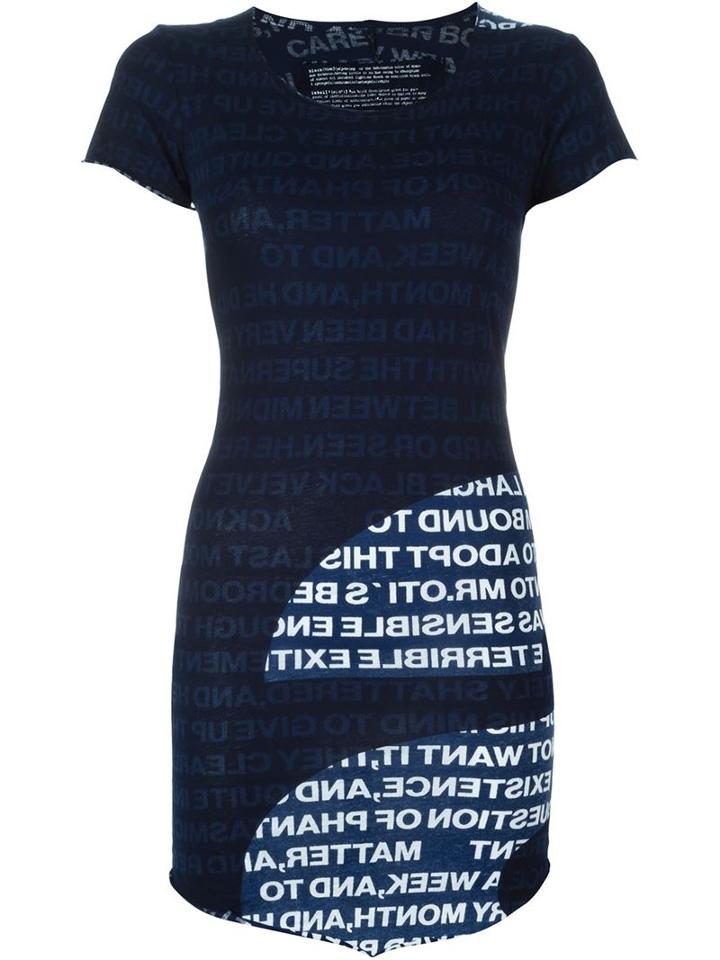 Rundholz Black Label Long Slogan Print T-shirt