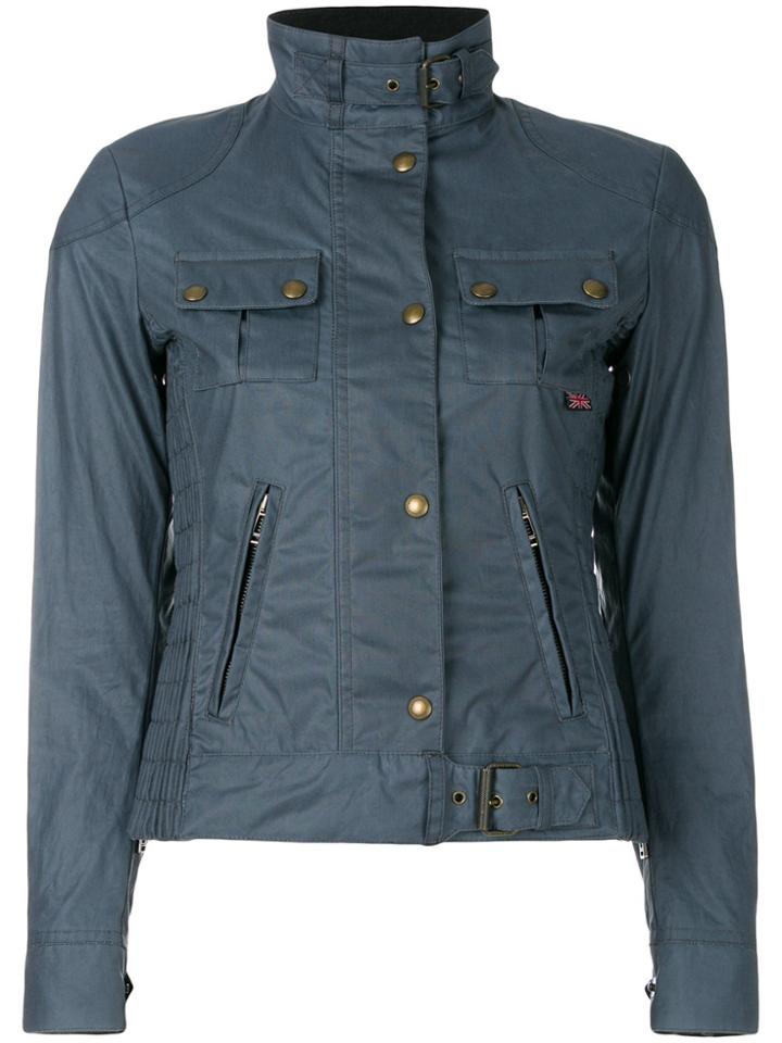Belstaff Fitted Buckled Jacket - Blue