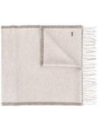 Dior Homme Fringed Scarf, Men's, Nude/neutrals, Silk