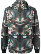 Marcelo Burlon County Of Milan Zipped Hooded Jacket, Men's, Size: Large, Polyamide/polyester