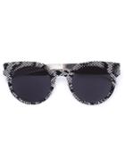 Mykita Round Frame Sunglasses, Women's, Grey, Stainless Steel
