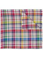 Etro Plaid Oversized Scarf - White