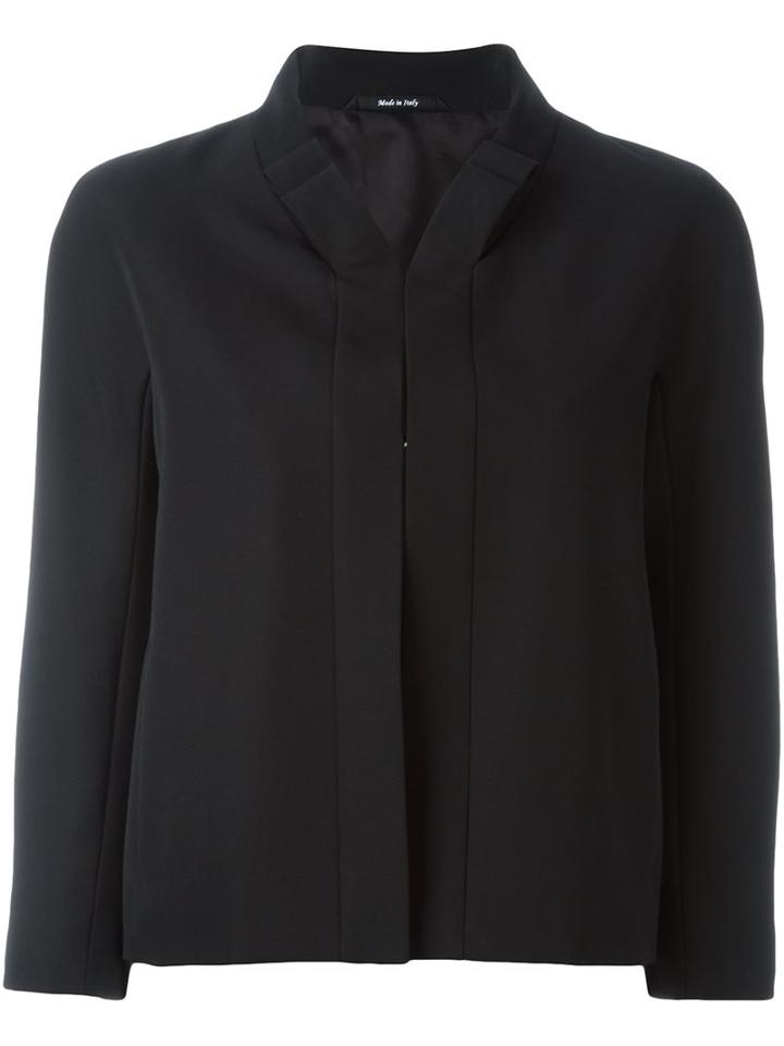 Maison Margiela Pleat Lapel Cropped Jacket