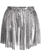 Paco Rabanne Metallic Shorts - Silver