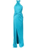 Tufi Duek Front Twist Gown - Blue