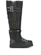 Ugg Australia Knee-length Biker Boots - Black