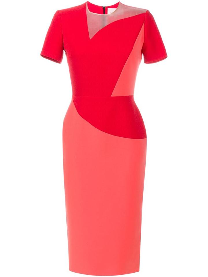 Roksanda Mesh Insert Midi Dress