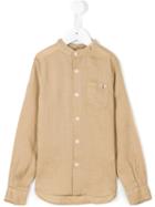 Dondup Kids Band Collar Shirt, Boy's, Size: 12 Yrs, Nude/neutrals