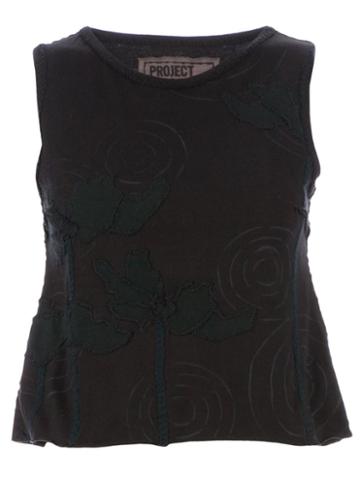 Projet Alabama Sleeveless T-shirt, Women's, Size: Small, Black, Cotton