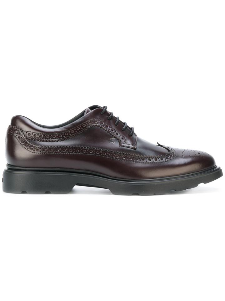 Hogan H304 New Route Brogues - Brown