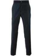 Lanvin Slim Fit Trousers, Men's, Size: 44, Blue, Cotton/viscose/wool