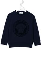 Young Versace Medusa Print T-shirt, Boy's, Size: 8 Yrs, Blue