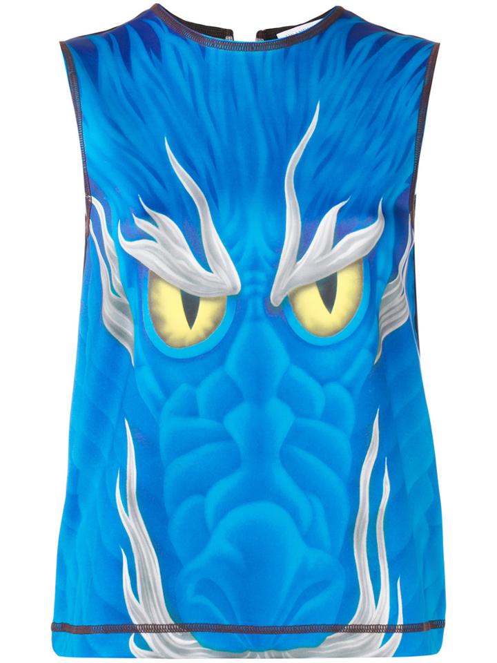 Jw Anderson Sleeveless Dragon Top - Blue
