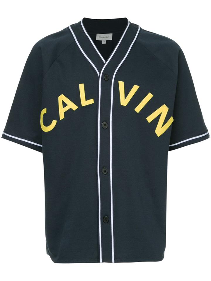 Ck Calvin Klein Logo Jersey T-shirt - Blue