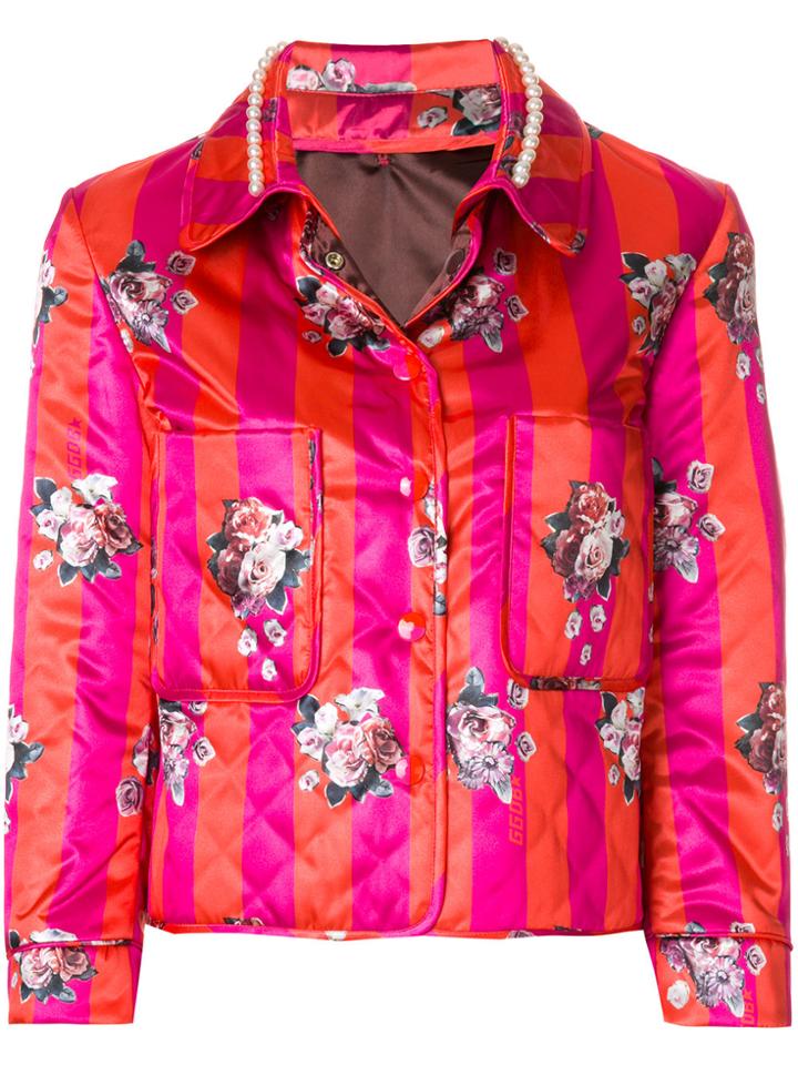 Golden Goose Deluxe Brand Printed Jacket - Pink & Purple