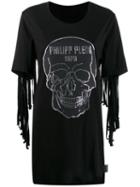 Philipp Plein Fringed Skull Dress - Black